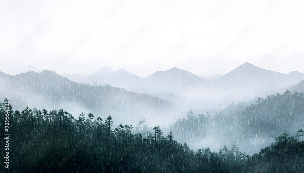 Obraz premium rainy day scene wallpaper