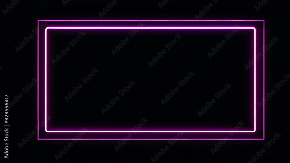Neon Rectangle Frame on Black Background | Modern Glowing Rectangle Border | Futuristic Geometric Neon Design | Minimalist Neon Light Frame for Creative and Professional Use. Neon Rectangle Frame on Black Background | Modern Glowing Rectangle Border | Futuristic Geometric Neon Design | Minimalist Neon Light Frame for Creative and Professional Use.