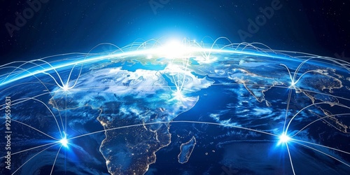 Global Connectivity Wireless Signs Embracing the Globe