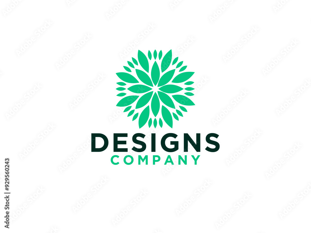 Floral Wellness Logo. Leaves Sign Combination isolated on White Background. Usable for Nature, Cosmetics, Healthcare and Beauty Logos. Floral Wellness Logo. Leaves Sign Combination isolated on White Background. Usable for Nature, Cosmetics, Healthcare and Beauty Logos.