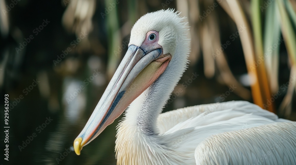 A Close-Up Portrait of a Majestic Pelican A Close-Up Portrait of a Majestic Pelican