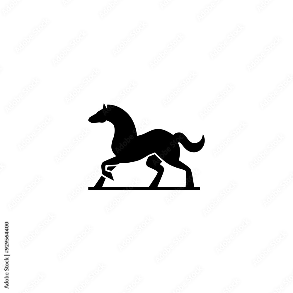 horse vector illustration for icon,symbol or logo. horse template logo horse vector illustration for icon,symbol or logo. horse template logo