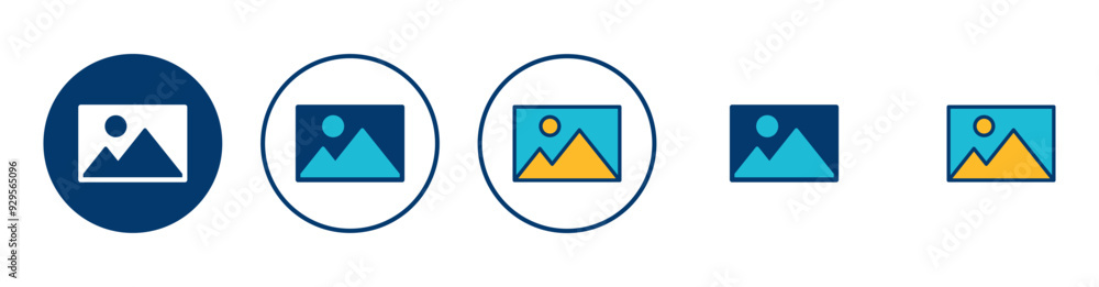 Picture icon vector isolated on white background. Picture vector icon. photo gallery icon vector Picture icon vector isolated on white background. Picture vector icon. photo gallery icon vector