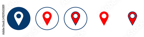 Free Download Pin icon vector isolated on white background. Location icon. Map pointer icon. Point. Locator. Address - GFXLoad