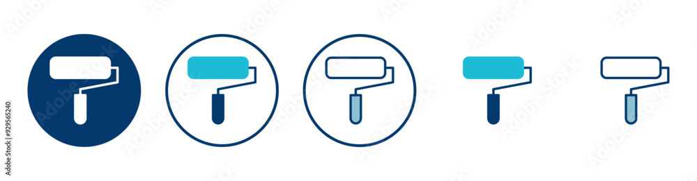 Paint icon vector isolated on white background. Paint brush vector icon. Paint roller icon Paint icon vector isolated on white background. Paint brush vector icon. Paint roller icon