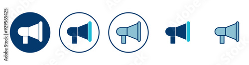 Megaphone icon vector isolated on white background. Loudspeaker icon vector. Volume icon
