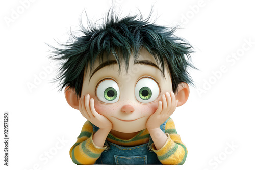 funny cartoon, little child PNG files, transparent background