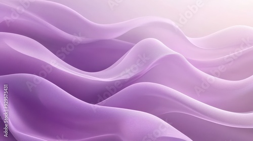 Soft, flowing waves of purple hues create a serene and calming abstract background.