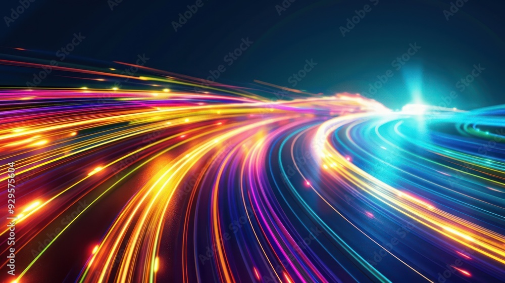 Obraz premium Abstract Light Trails