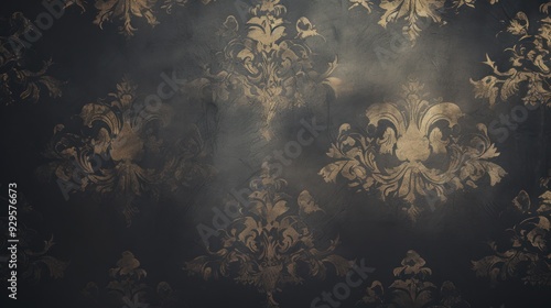 Elegant wallpaper with a subtle damask pattern and sophisticated palette