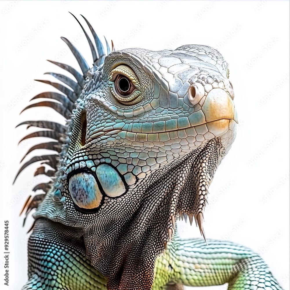 Fototapeta premium Iguana isolated on white background