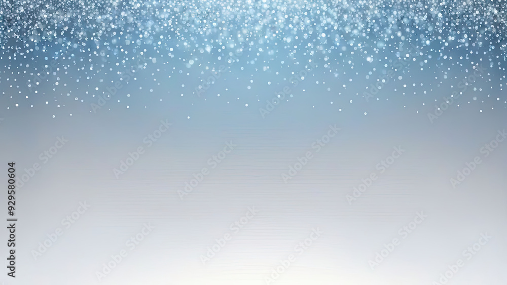 Glittering sky blue to light gray gradient background, noise