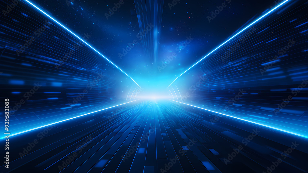 Obraz premium Blue technology abstract background