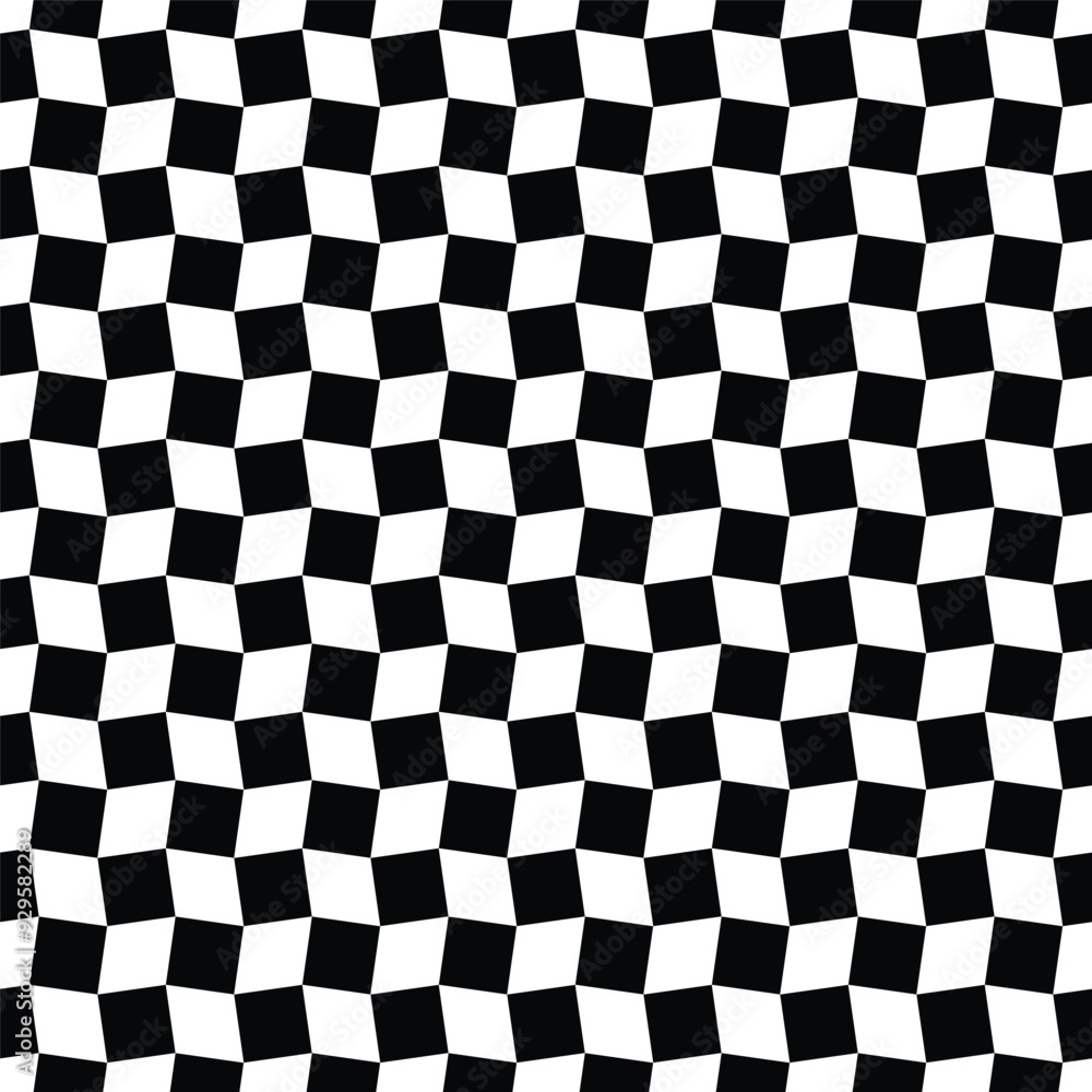 Fototapeta premium Abstract seamless angled checkered pattern