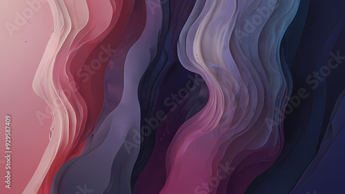 abstract background featuring smooth color gradation from deep blues to vibrant purples, with subtle highlights of pink and lavender blending seamlessly