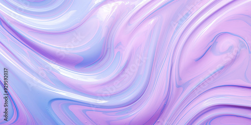 Swirling abstract liquid art featuring shades of blue and purple in a flowing and dynamic design.