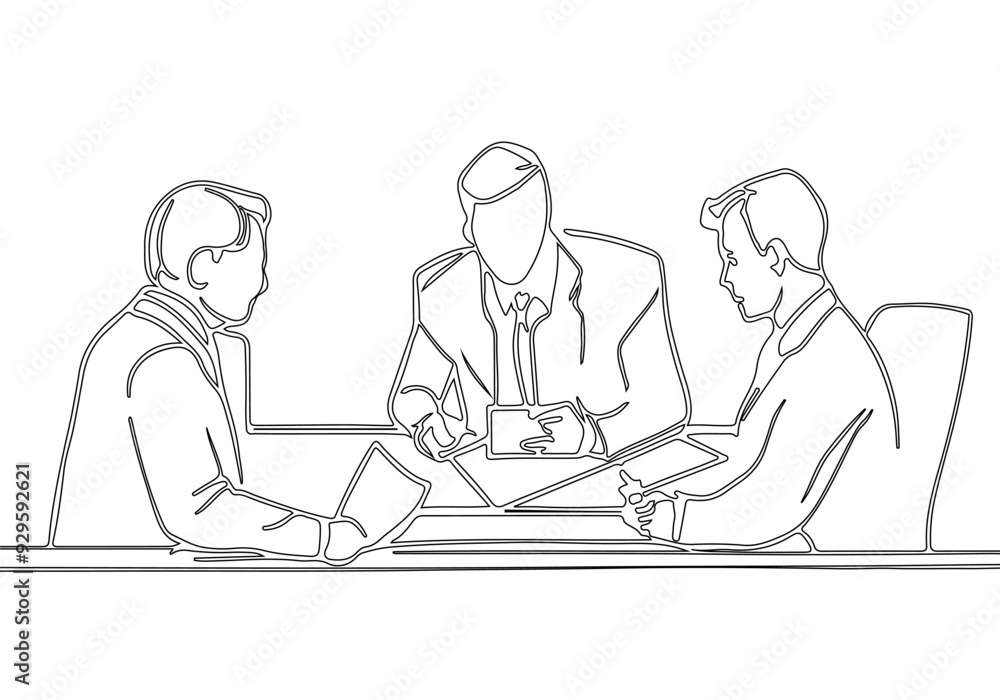 Business Group Trendy Line Art Drawing. Business People in Office Minimalistic Black Lines Drawing on White Background. Continuous One Line Abstract Drawing. Peoples Modern Design. Vector EPS 10 Business Group Trendy Line Art Drawing. Business People in Office Minimalistic Black Lines Drawing on White Background. Continuous One Line Abstract Drawing. Peoples Modern Design. Vector EPS 10