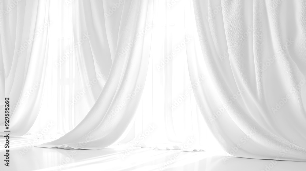 Soft white curtains background for graphic design or wallpaper. Soft white curtains background for graphic design or wallpaper.