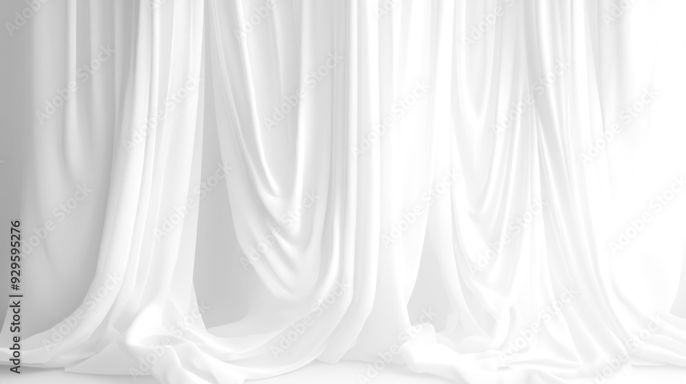 Soft white curtains background for graphic design or wallpaper. Soft white curtains background for graphic design or wallpaper.