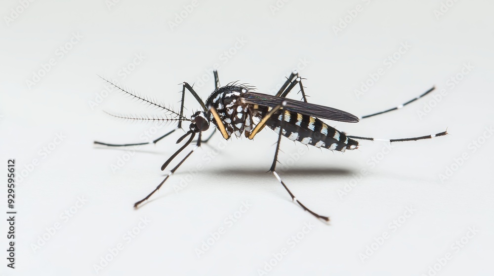 Haemagogus mosquito on a white background Haemagogus mosquito on a white background