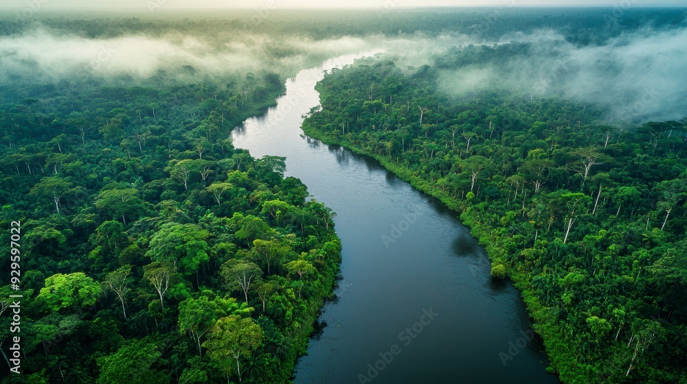 River Through Jungle