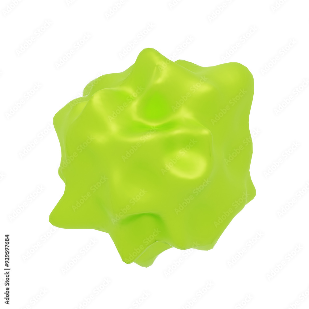 green abstract shape 3d ilustration green abstract shape 3d ilustration