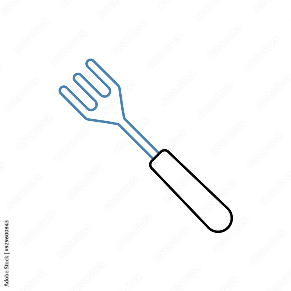 fork concept line icon. Simple element illustration. fork concept outline symbol design. fork concept line icon. Simple element illustration. fork concept outline symbol design.