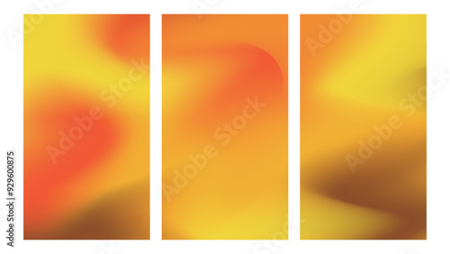 Aesthetic autumn colors gradient vertical background. Warm  smooth gradient colors.