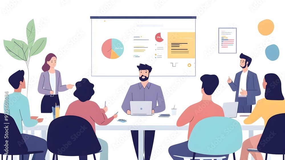 Office Conference Room Meeting with Male Chief Executive Office Conference Room Meeting with Male Chief Executive