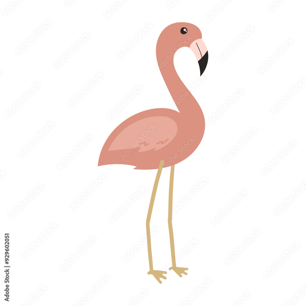 Obraz premium pink flamingo