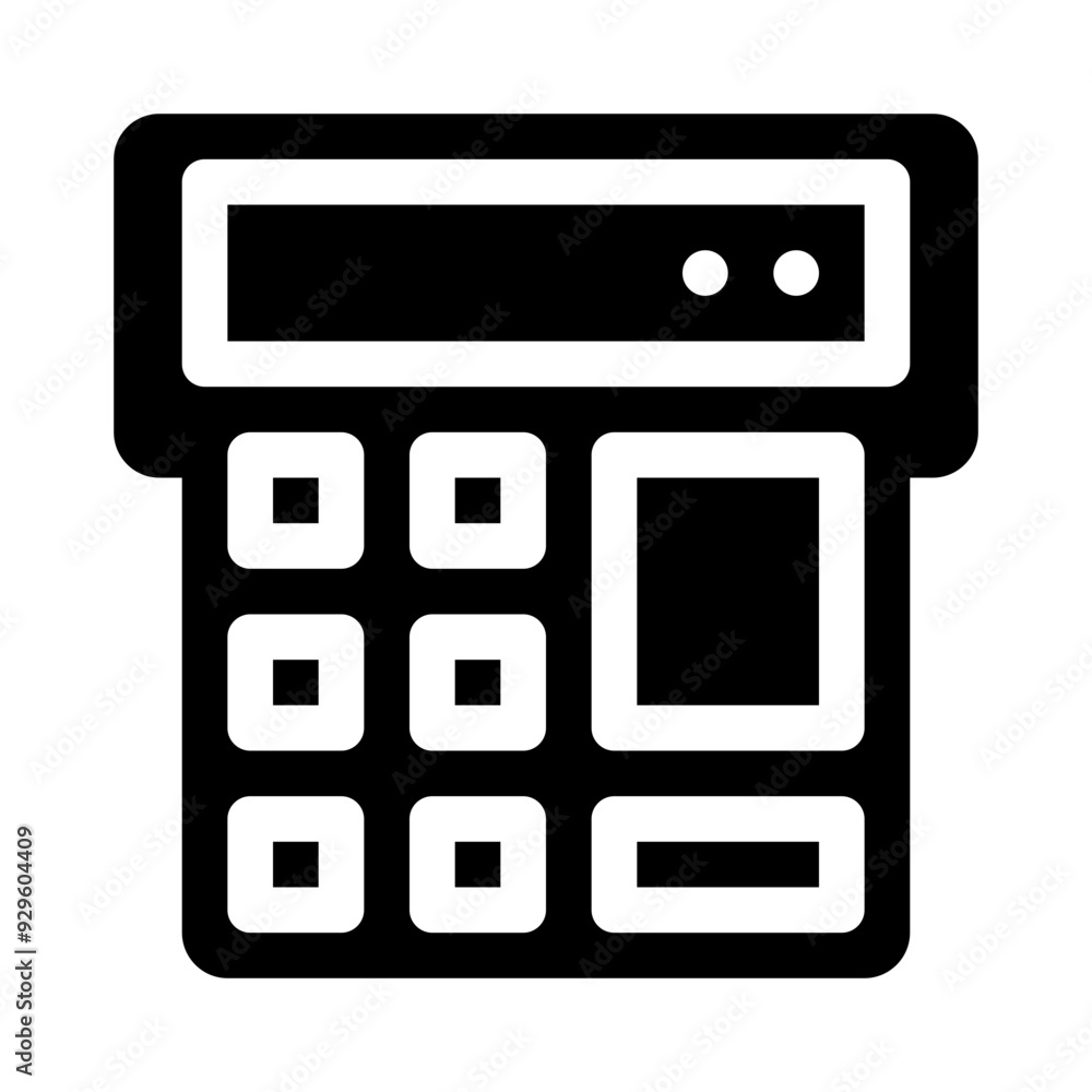 calculator glyph icon calculator glyph icon