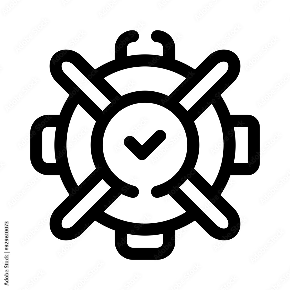 Obraz premium rescue line icon