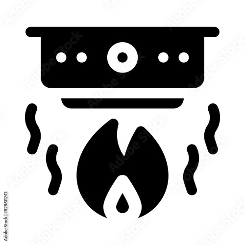 alarm glyph icon