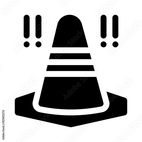 cone glyph icon