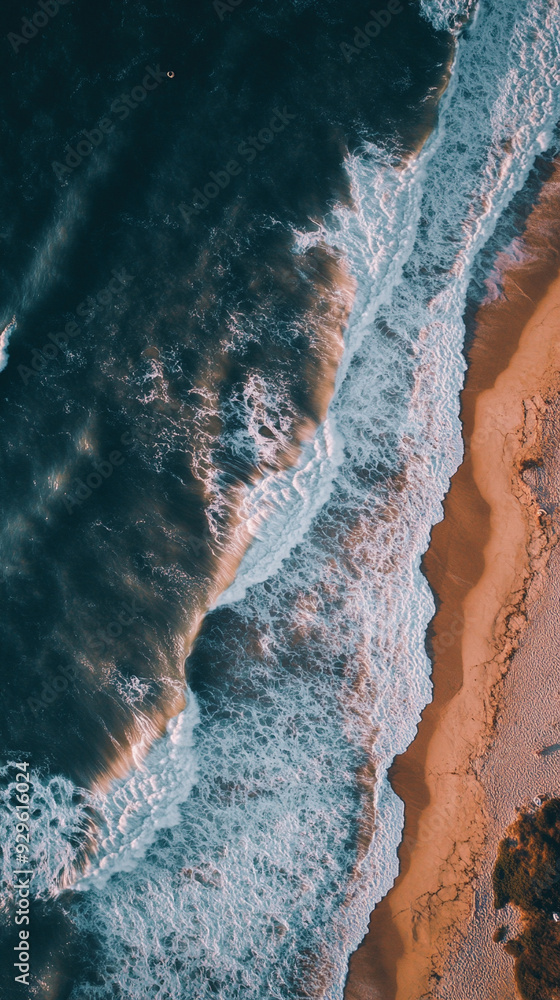 aerial view of the ocean featuring vibrant blue waters, gentle waves, and a sunlit horizon. The natural beauty and vastness of the sea evoke a sense of tranquility and the infinite possibilities of na aerial view of the ocean featuring vibrant blue waters, gentle waves, and a sunlit horizon. The natural beauty and vastness of the sea evoke a sense of tranquility and the infinite possibilities of na