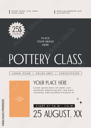Pottery Class Flyer