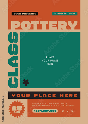 Pottery Class Flyer
