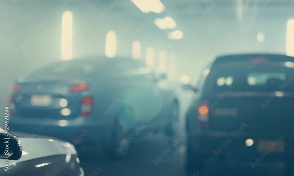 Blurry Car Care Station Background Blurry Car Care Station Background