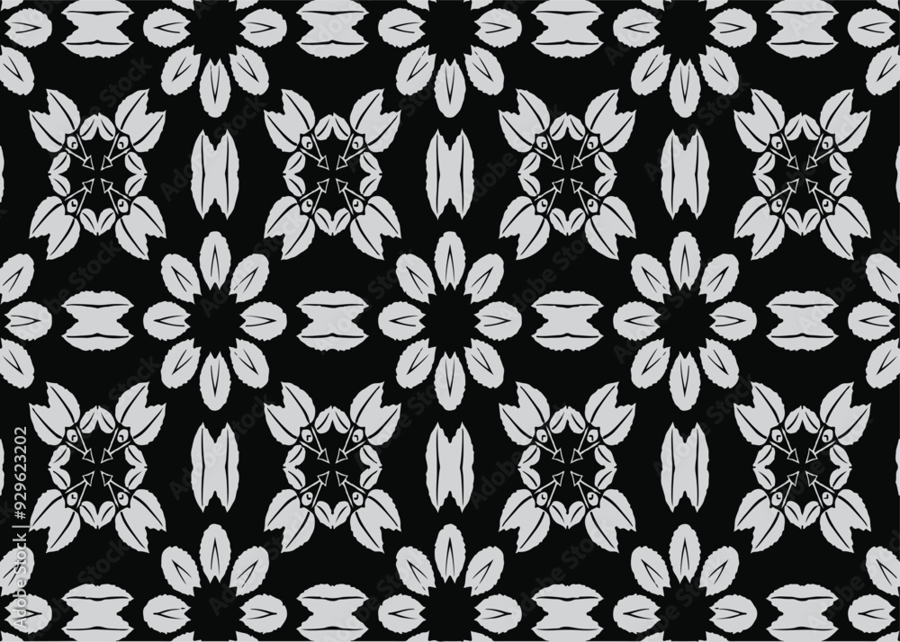 Fototapeta premium vector seamless floral pattern design
