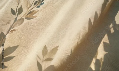 Earthy Elegance: Neutral Linen Wedding Textile