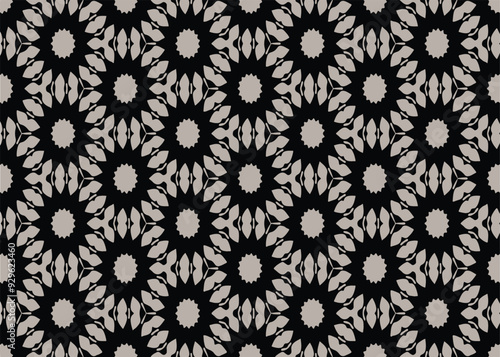 seamless abstract pattern in gray and black colors