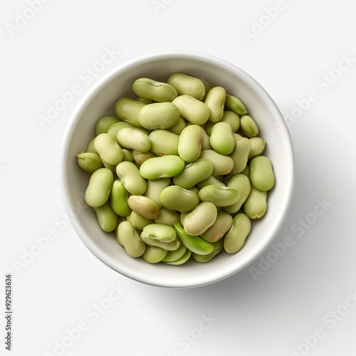 Broad beans in bowl