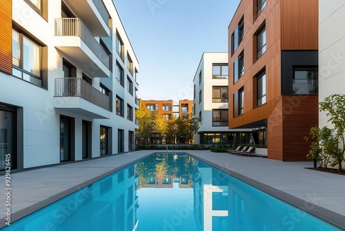 Modern apartment complex located at a technology hub, with access to cuttingedge infrastructure and services