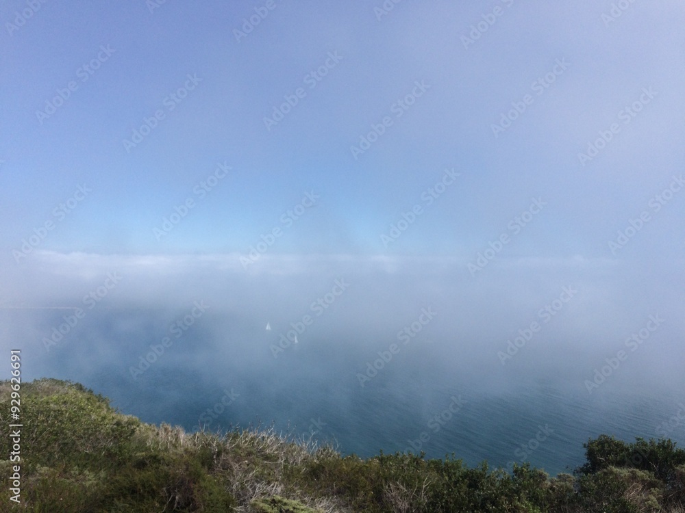 Fog Rolling In Up the Coastal Mountains near San Diego California Fog Rolling In Up the Coastal Mountains near San Diego California
