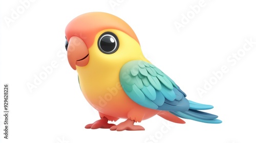 Cute Cartoon Parrot