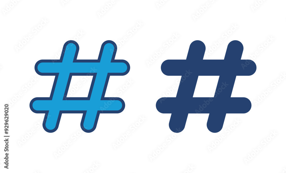 Obraz premium Hashtag icon vector. hashtag symbol