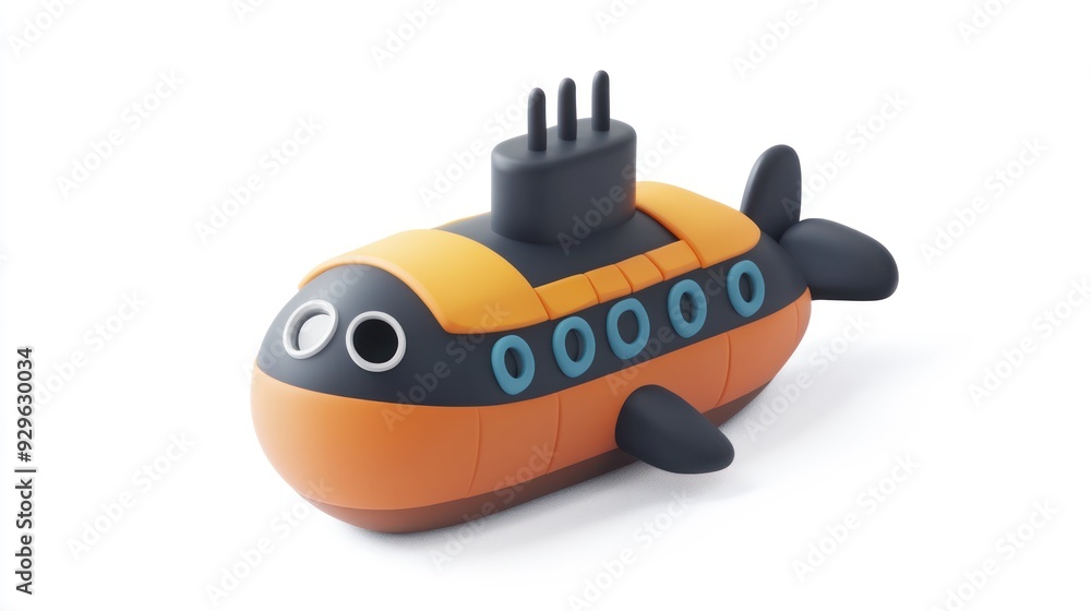 Toy Submarine: A 3D Rendered Toy Toy Submarine: A 3D Rendered Toy