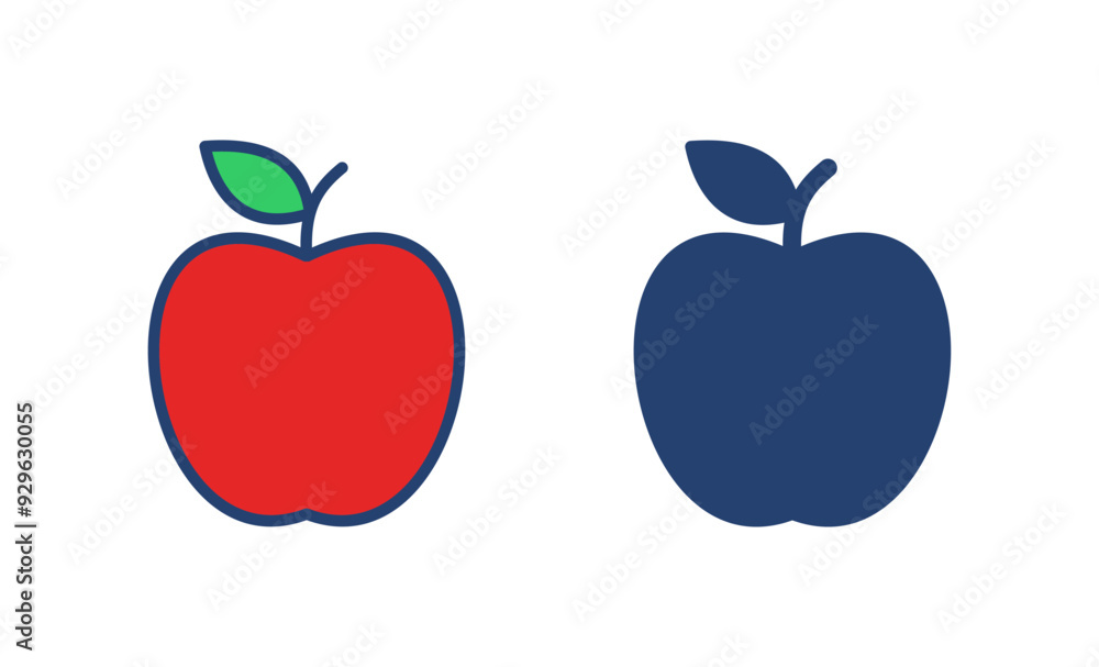 Apple icon vector. Apple vector icon. apple symbols for your web design. Apple icon vector. Apple vector icon. apple symbols for your web design.