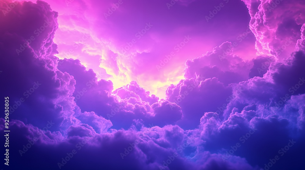 A vibrant sky filled with colorful clouds at sunset. A vibrant sky filled with colorful clouds at sunset.