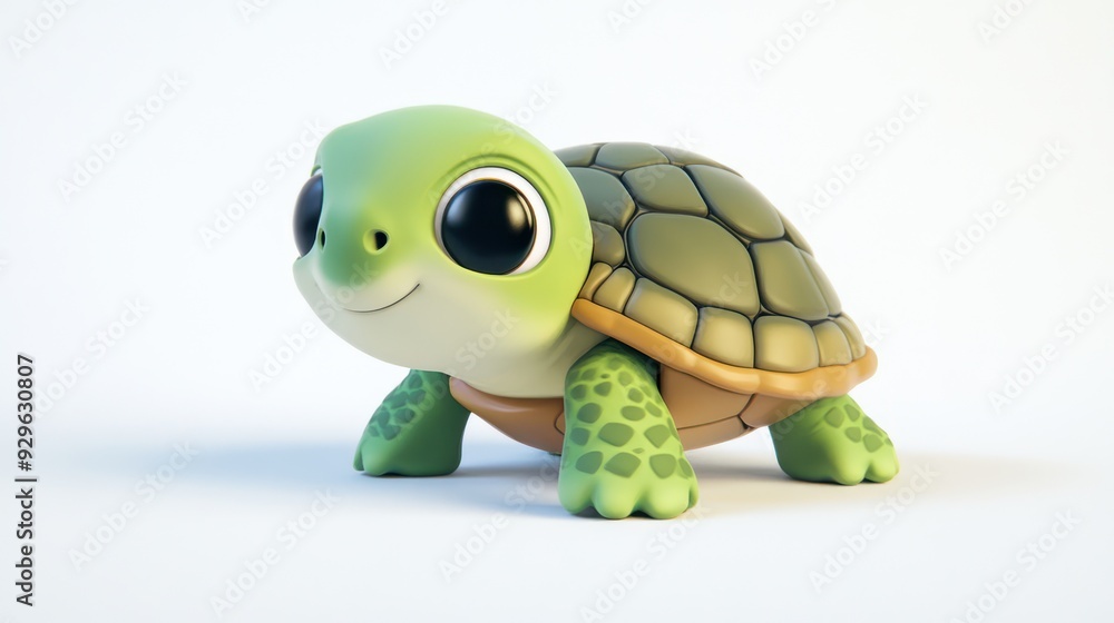 Fototapeta premium Cute Cartoon Turtle